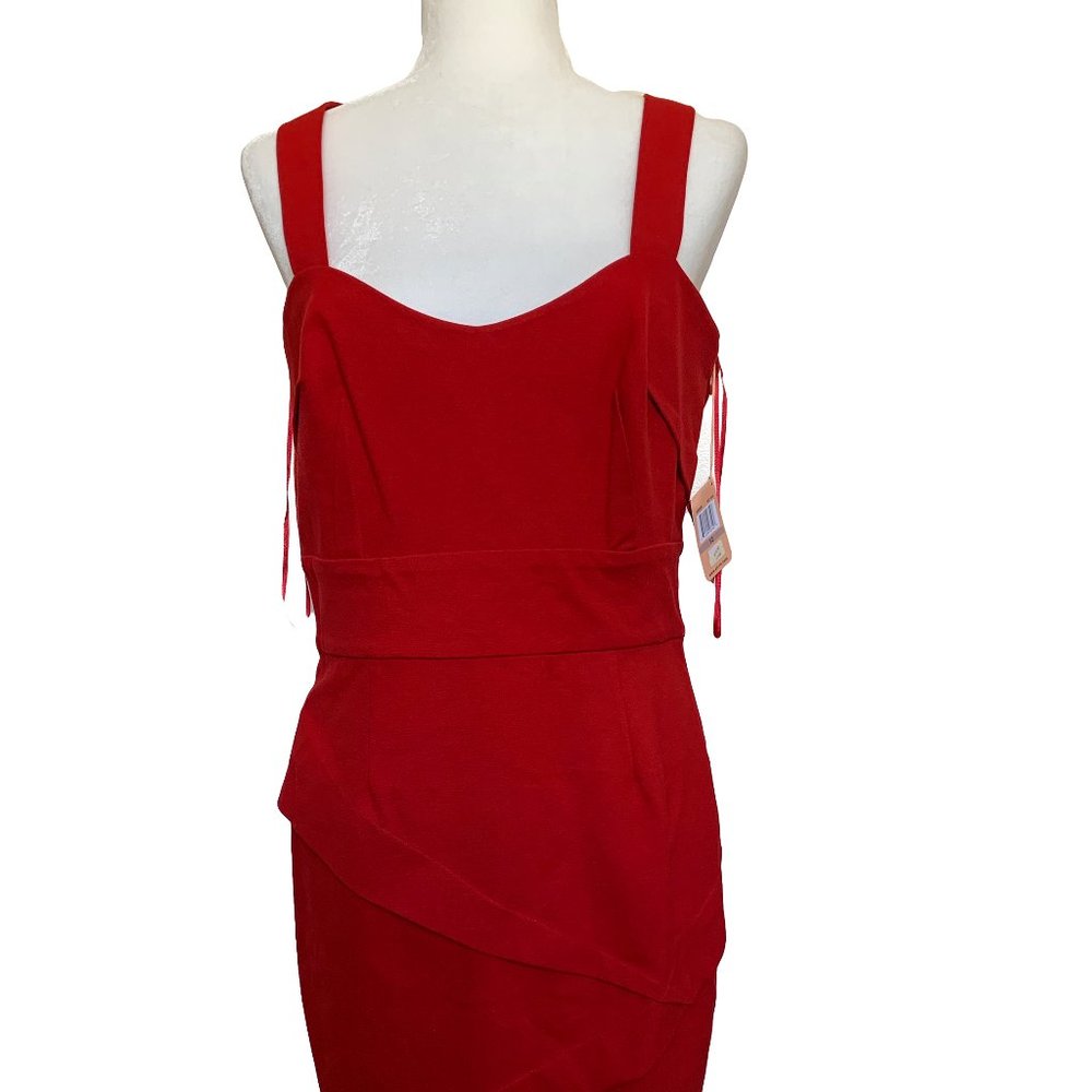 Ali Ro Women's Red Stretch Cocktails Dress